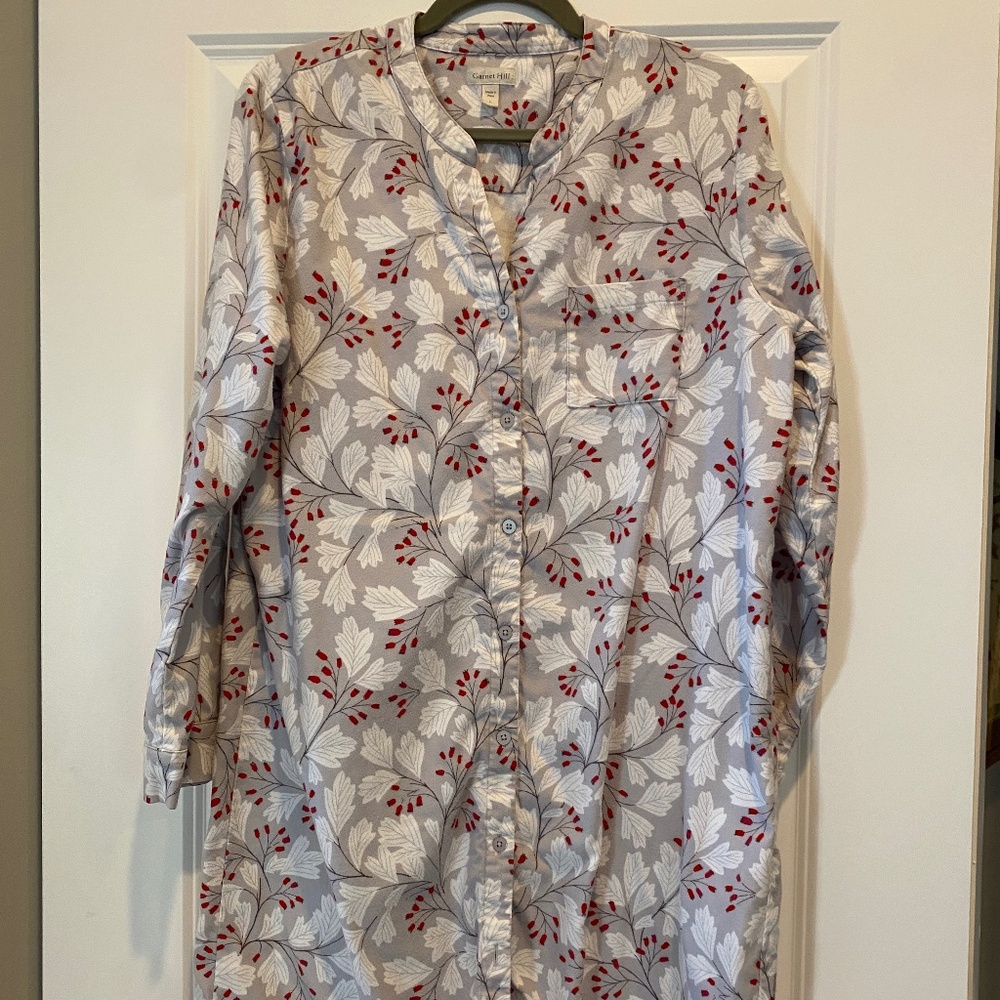 Garnet Hill Flannel NIghtgown